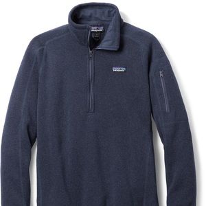 Patagonia Better Sweater Quarter-Zip Fleece Pullover - Women's Medium Navy